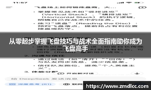 从零起步掌握飞盘技巧与战术全面指南助你成为飞盘高手